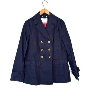 Banana Republic | Navy Blue Double Breasted Trench Coat Size Medium